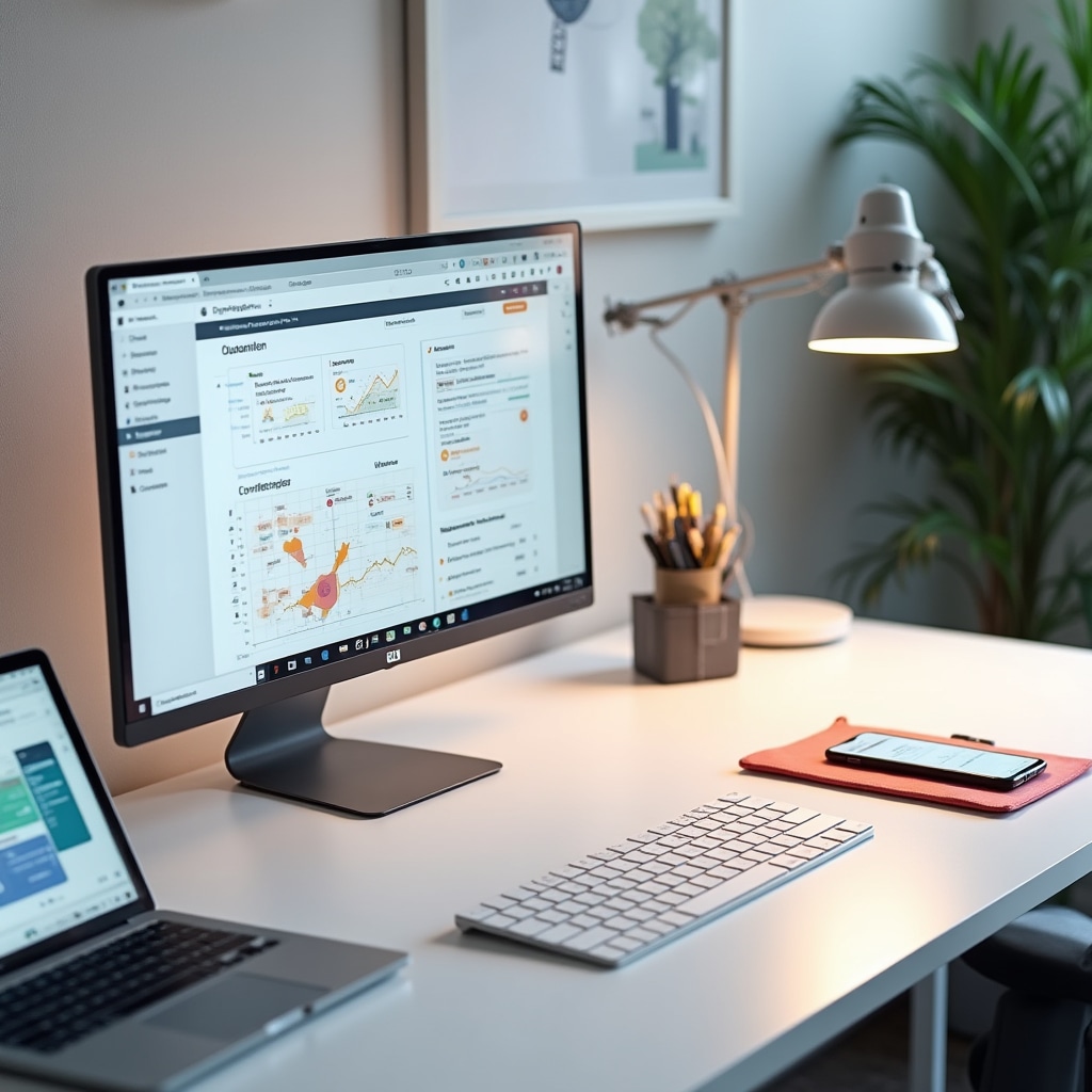 Workspace cu instrumente de productivitate